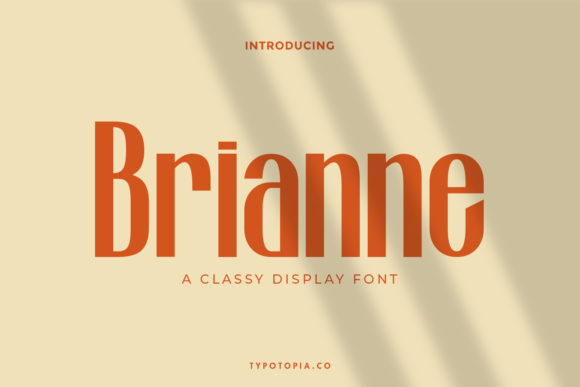 Brianne: A Bold Display Font with Retro Charm