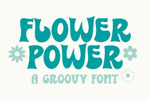 Flower Power Font: A Groovy Retro Typeface for Bold Designs