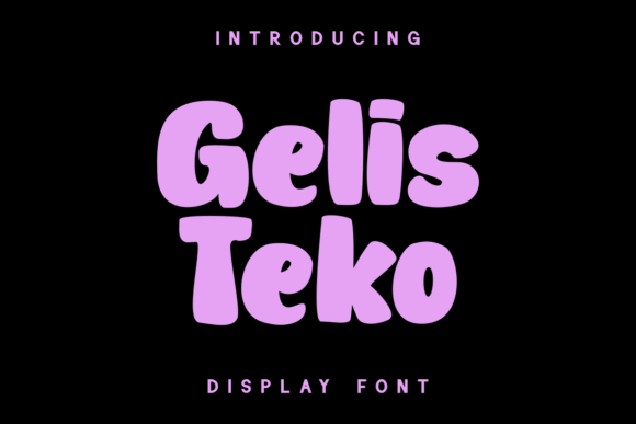 Gelis Teko: The Bold Display Font for Unforgettable Projects