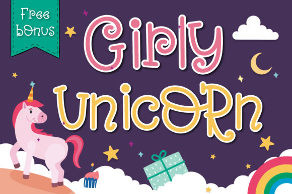 Girly Unicorn: The Sweet Display Font That Brightens Any Design