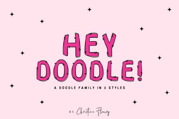 Hey Doodle: A Hand-Drawn Font for Playful Branding