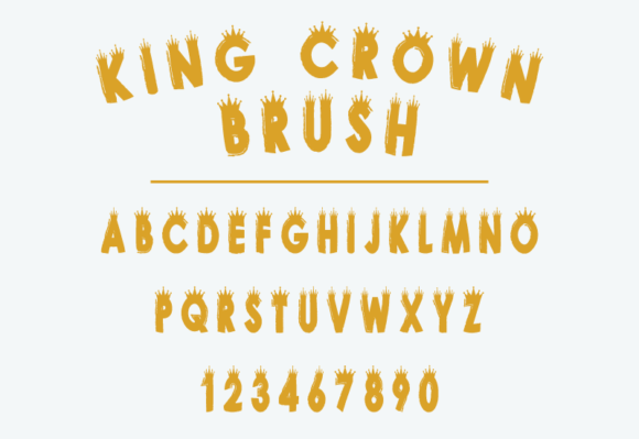 King Crown Brush: A Modern Display Font for Bold Designs