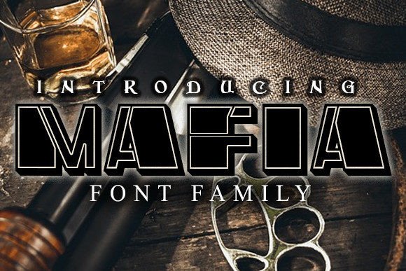 Mafia: The 3D Display Font That Commands Attention