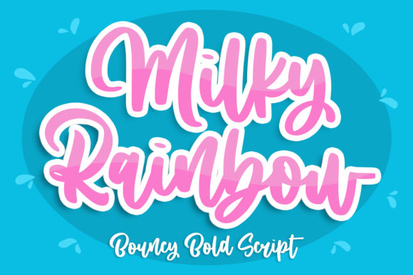 Milky Rainbow: A Display Font That Brings Instant Joy to Your Designs