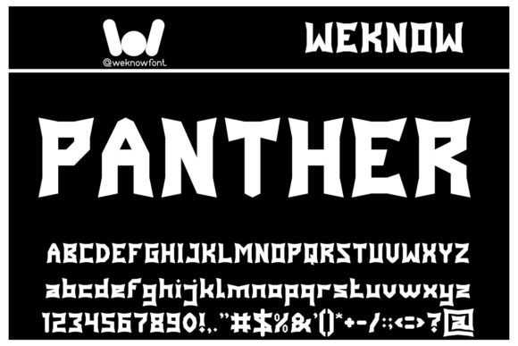 Panther: A Modern Gothic Typeface with Bite