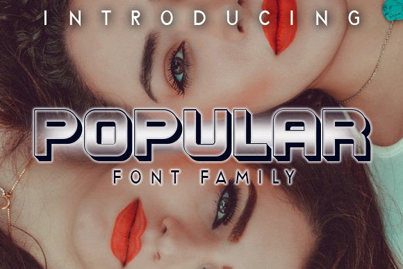 Popular: The Square Display Font for Bold Branding