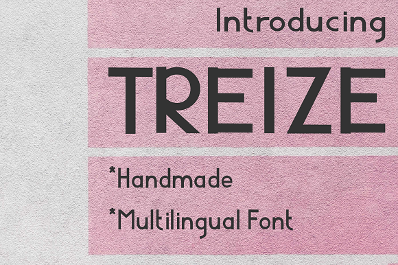 Treize: A Bold Display Typeface That Commands Attention